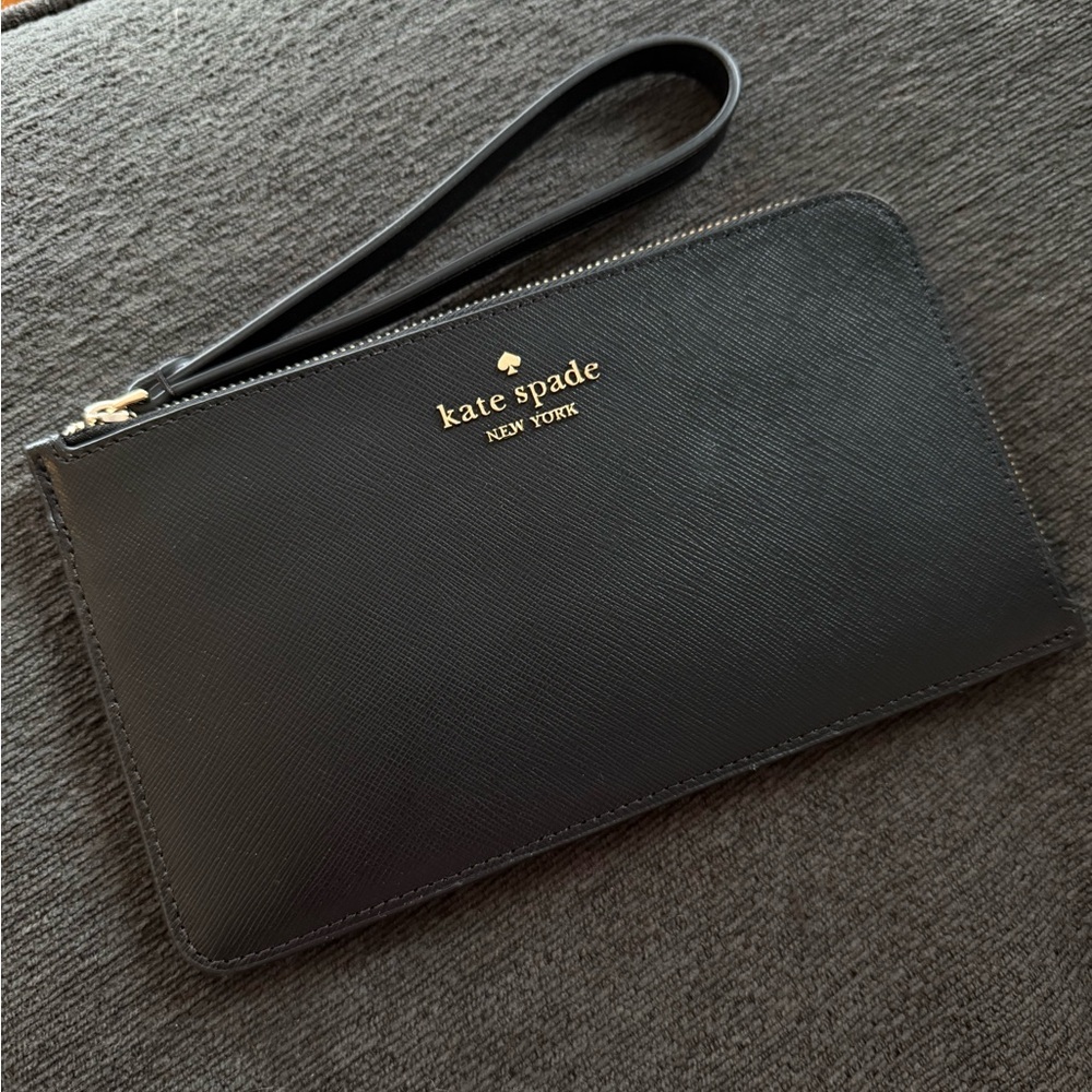 Kate Spade Black Wristlet Clutch